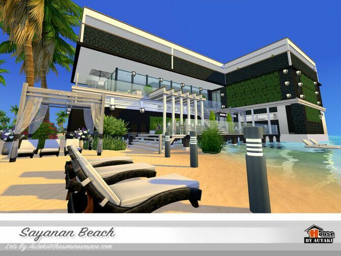 Sayanan Beach House By Autaki 4 sims 4 cc sayanan beach house by autaki 3