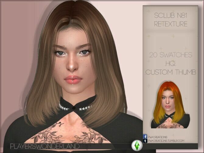 Sclub N81 Hair Retexture By Playerswonderland 1 Sclub N81 Hair Retexture By Playerswonderland Sims 4 CC