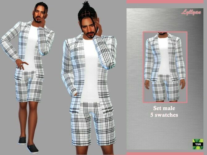 SET Male Pablo By Lyllyan 1 SET Male Pablo By Lyllyan Sims 4 CC