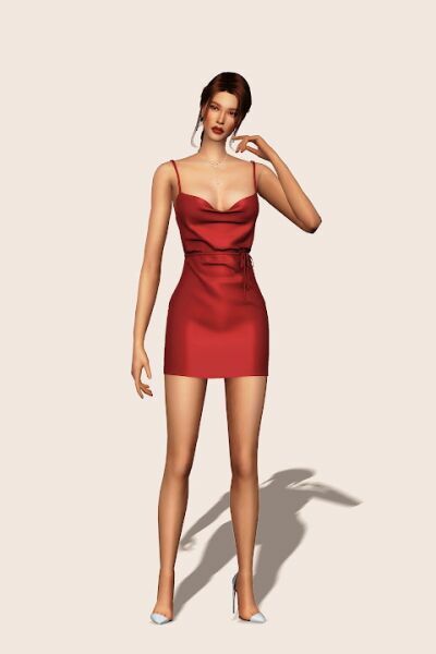 Silky Dress At Gorilla 3 sims 4 cc silky dress at gorilla 2