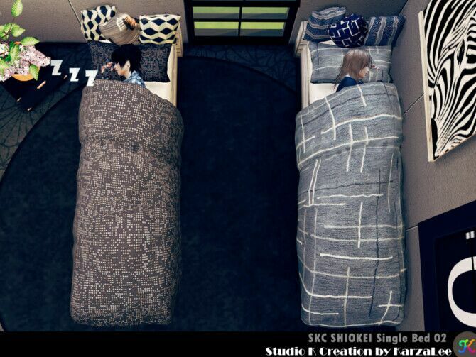 SKC Shiokei Single BED 02 At Studio K-Creation 3 sims 4 cc skc shiokei single bed 02 at studio k creation 2