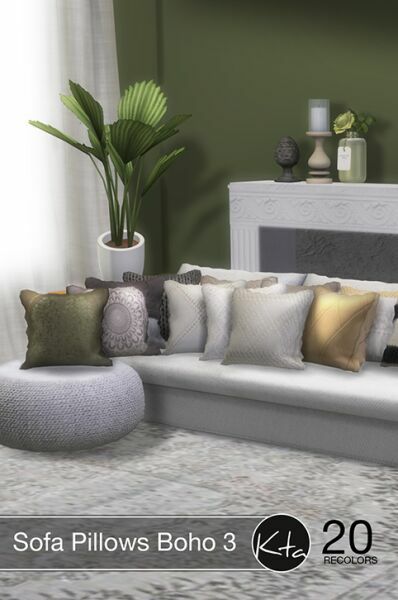 Sofa Pillows Boho 3 At Ktasims 2 sims 4 cc sofa pillows boho 3 at ktasims 2