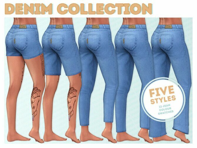 Soli’s Denim Collection By Solistair 1 Soli’s Denim Collection By Solistair Sims 4 CC