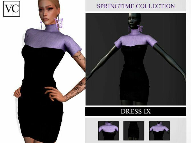Springtime Collection Dress IX By VIY Sims 1 Springtime Collection Dress IX By VIY Sims Sims 4 CC