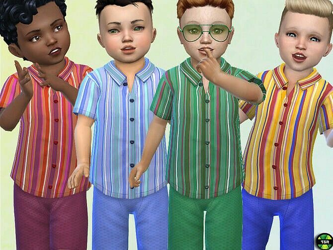 Striped Shirt For Toddlers By Pelineldis 2 sims 4 cc striped shirt for toddlers by pelineldis 2