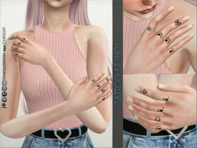 Tattoo 17 (HQ) By Caroll91 1 Tattoo 17 (HQ) By Caroll91 Sims 4 CC