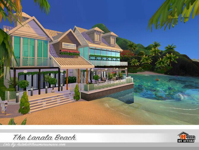 The Lanala Beach Home By Autaki 3 sims 4 cc the lanala beach home by autaki 2
