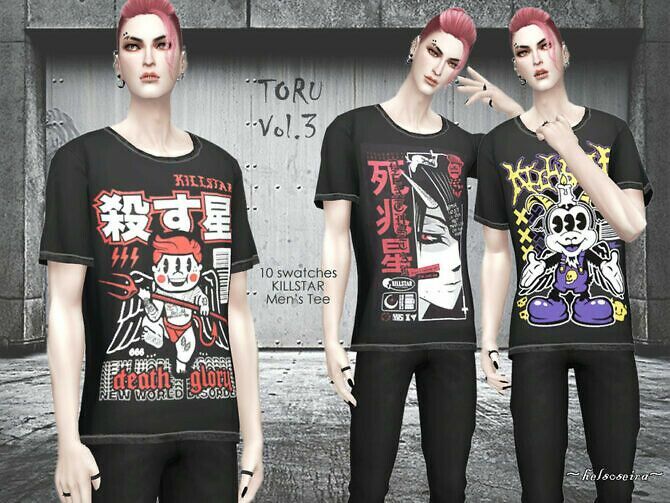 Toru VOL. 3 T-Shirt By Helsoseira 1 Toru VOL. 3 T-Shirt By Helsoseira Sims 4 CC
