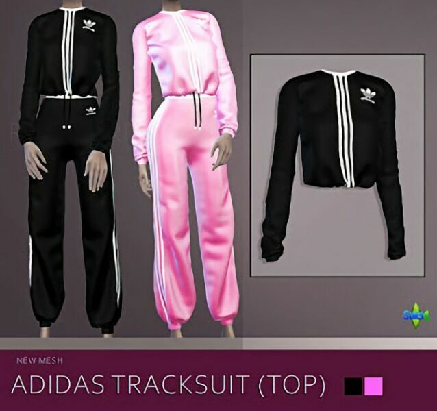 Tracksuit (TOP + Bottom) At Rimshard Shop 1 Tracksuit (TOP + Bottom) At Rimshard Shop Sims 4 CC