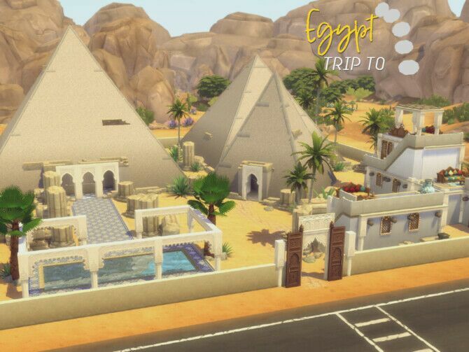 Trip To Egypt LOT By Genkaiharetsu 1 Trip To Egypt LOT By Genkaiharetsu Sims 4 CC