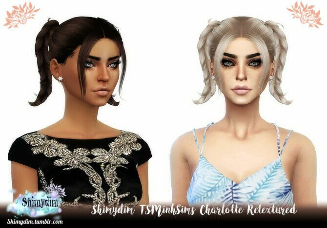 Tsminhsims Charlotte Hair Retexture At Shimydim Sims 1 Tsminhsims Charlotte Hair Retexture At Shimydim Sims Sims 4 CC