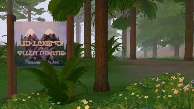 Twin Peaks Town Sign By Staberinde 4 sims 4 cc twin peaks town sign by staberinde 2