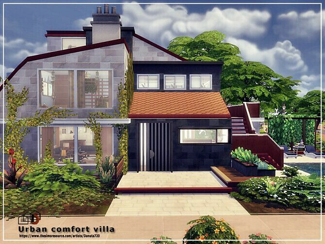 Urban Comfort Villa By Danuta720 3 sims 4 cc urban comfort villa by danuta720 3