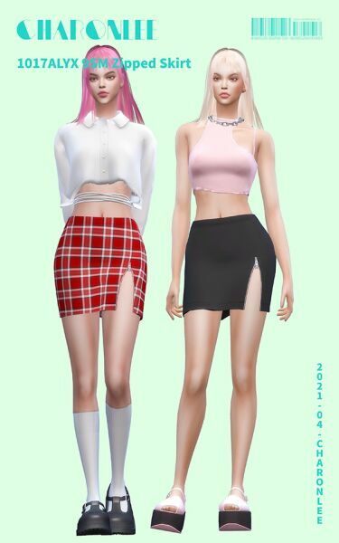Zipped Skirt 1017Alyx 9SM At Charonlee 4 sims 4 cc zipped skirt 1017alyx 9sm at charonlee 3