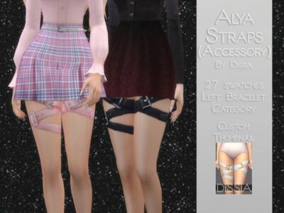 Alya Straps By Dissia Sims 4 CC