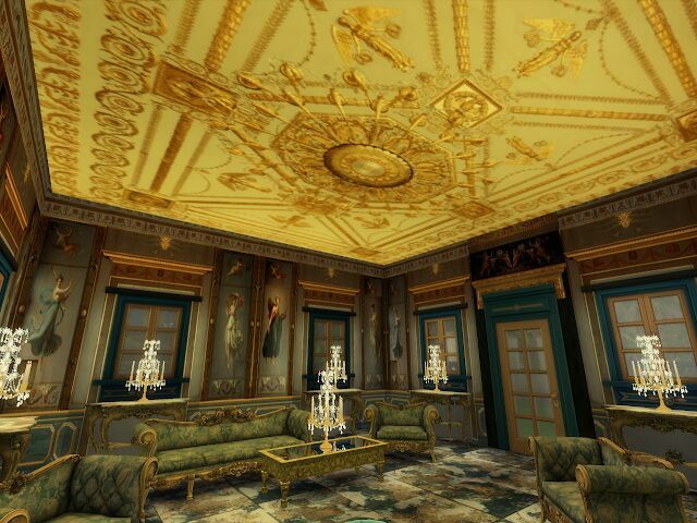 Amazing Golden Ornamented Ceilings SET II & III At Anna Quinn Stories 2 sims 4 cc amazing golden ornamented ceilings set ii iii at anna quinn stories 3