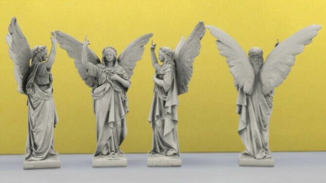 Angel Statue By Thejim07 4 sims 4 cc angel statue by thejim07 2