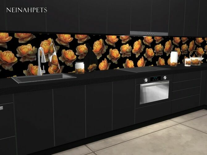 Autumn Flowers Wallpaper By Neinahpets 3 sims 4 cc autumn flowers wallpaper by neinahpets 3