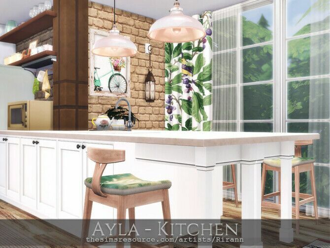 Ayla Kitchen By Rirann 4 sims 4 cc ayla kitchen by rirann 2