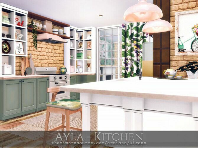 Ayla Kitchen By Rirann 3 sims 4 cc ayla kitchen by rirann 4