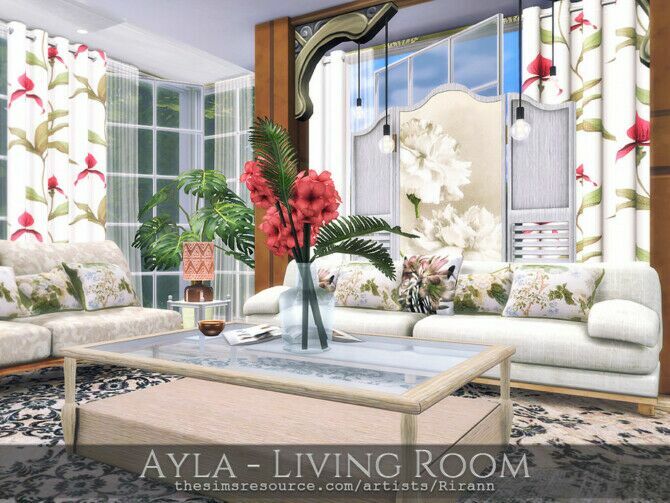 Ayla Living Room By Rirann 4 sims 4 cc ayla living room by rirann 2