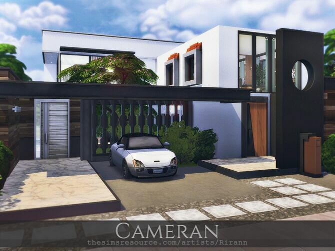 Cameran House By Rirann 1 Cameran House By Rirann Sims 4 CC