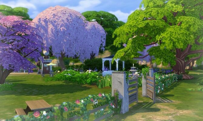 Cherry Blossom Park By Sirhc59 At L’universims 2 sims 4 cc cherry blossom park by sirhc59 at luniversims 4