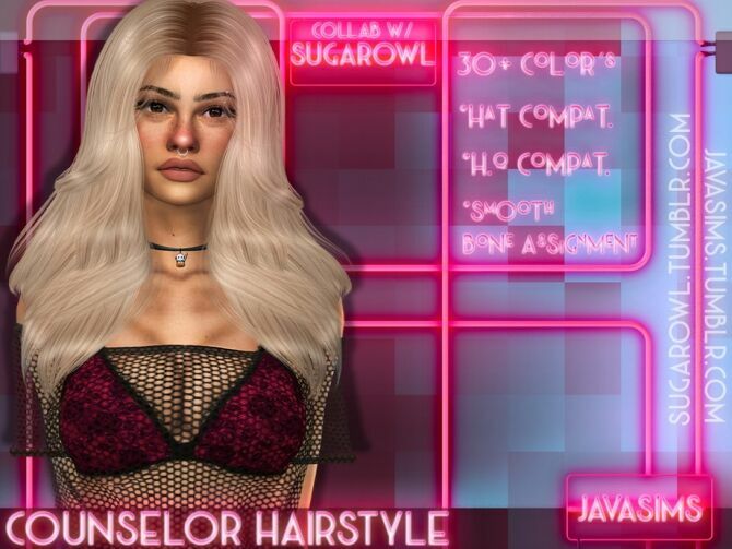 Counselor Collab Hairstyle By Javasims 1 Counselor Collab Hairstyle By Javasims Sims 4 CC