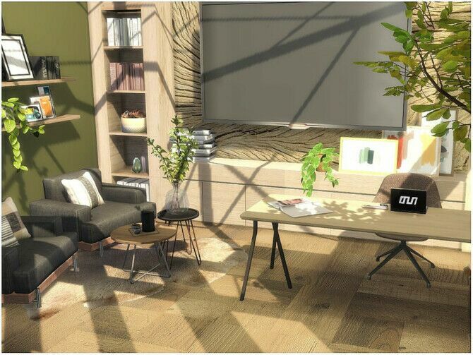 Cozy Office By Lotsbymanal 1 Cozy Office By Lotsbymanal Sims 4 CC