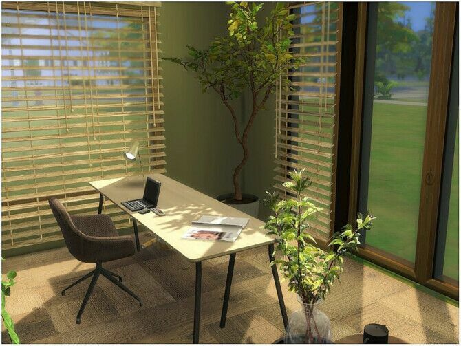 Cozy Office By Lotsbymanal 3 sims 4 cc cozy office by lotsbymanal 3