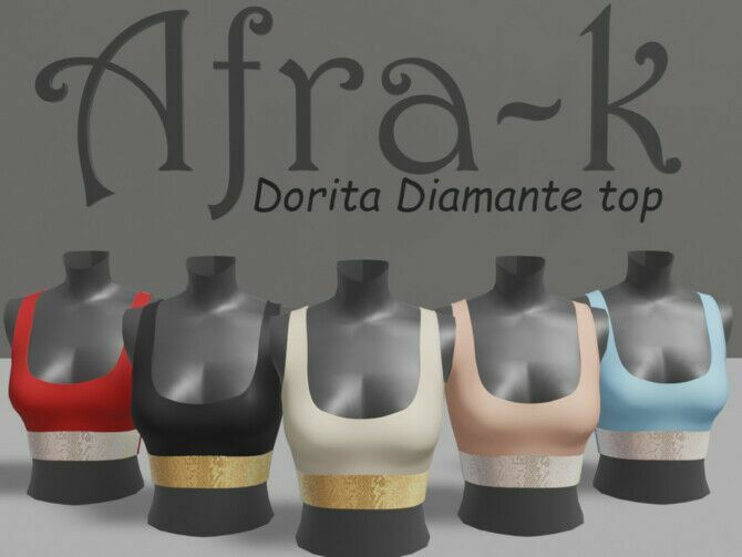 Dorita Diamante Swimsuit TOP By Akaysims 2 sims 4 cc dorita diamante swimsuit top by akaysims 2