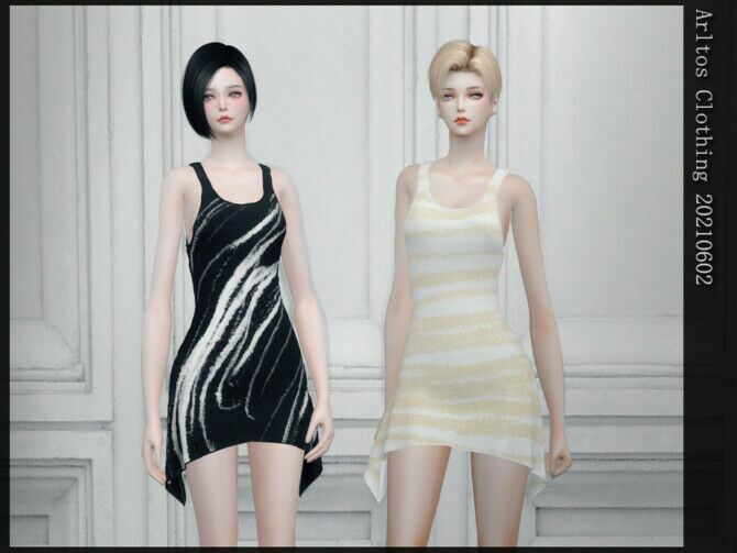 Dress 20210602 By Arltos 1 Dress 20210602 By Arltos Sims 4 CC