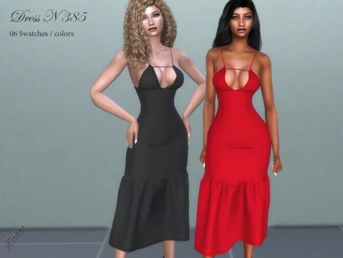 Dress N 385 By Pizazz 1 Dress N 385 By Pizazz Sims 4 CC
