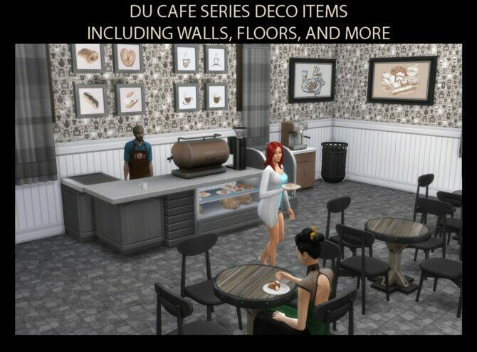 DU Cafe Series Style Decor By Simmiller 1 DU Cafe Series Style Decor By Simmiller Sims 4 CC