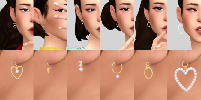 Earrings Pack At Casteru 3 sims 4 cc earrings pack at casteru 4