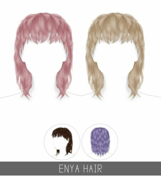 Enya Hair At Simpliciaty 1 Enya Hair At Simpliciaty Sims 4 CC