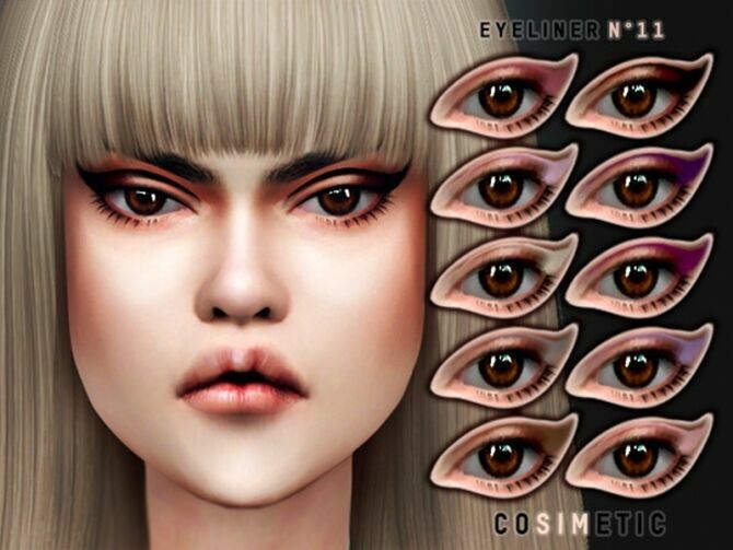 Eyeliner N11 By Cosimetic 1 Eyeliner N11 By Cosimetic Sims 4 CC