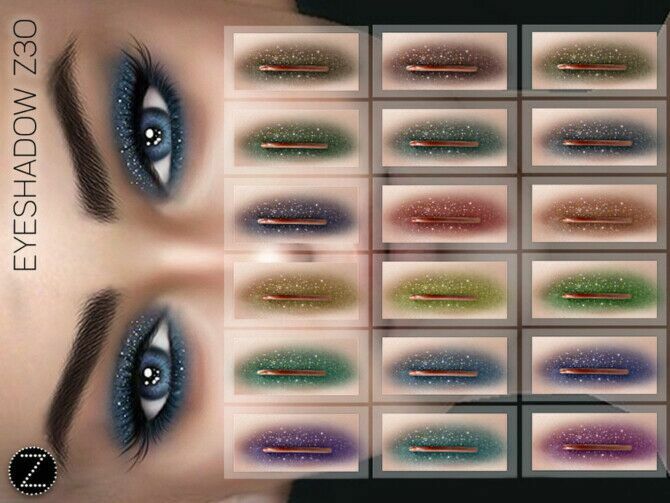 Eyeshadow Z30 By Zenx 1 Eyeshadow Z30 By Zenx Sims 4 CC