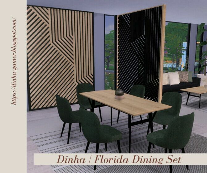 Florida Dining SET At Dinha Gamer 2 sims 4 cc florida dining set at dinha gamer 4