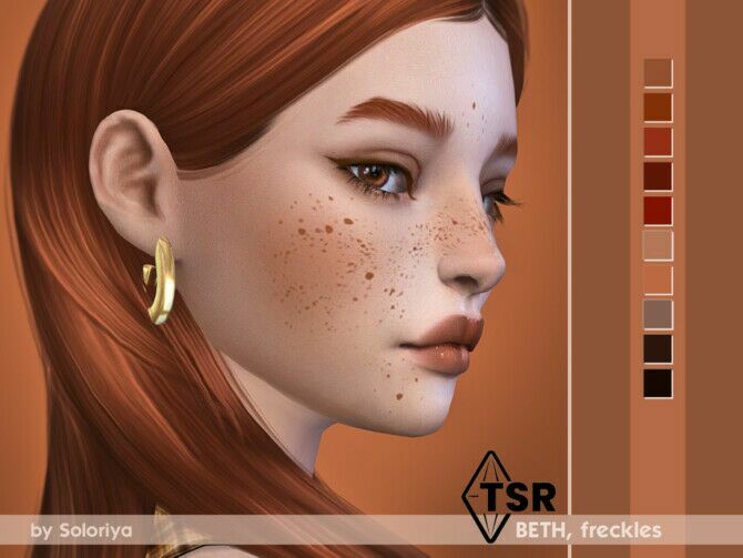 Freckles Beth By Soloriya 2 sims 4 cc freckles beth by soloriya 2