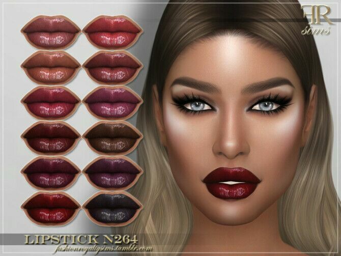 FRS Lipstick N264 By Fashionroyaltysims 1 FRS Lipstick N264 By Fashionroyaltysims Sims 4 CC