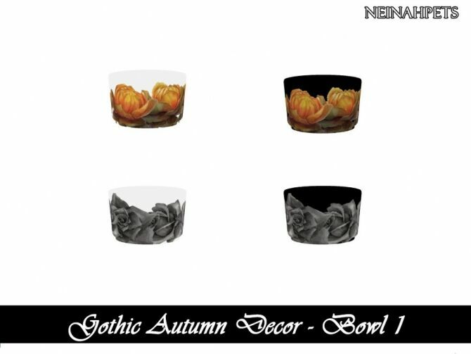 Gothic Autumn Decor By Neinahpets 3 sims 4 cc gothic autumn decor by neinahpets 2
