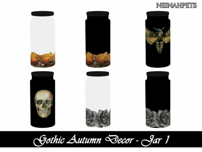 Gothic Autumn Decor By Neinahpets 4 sims 4 cc gothic autumn decor by neinahpets 3