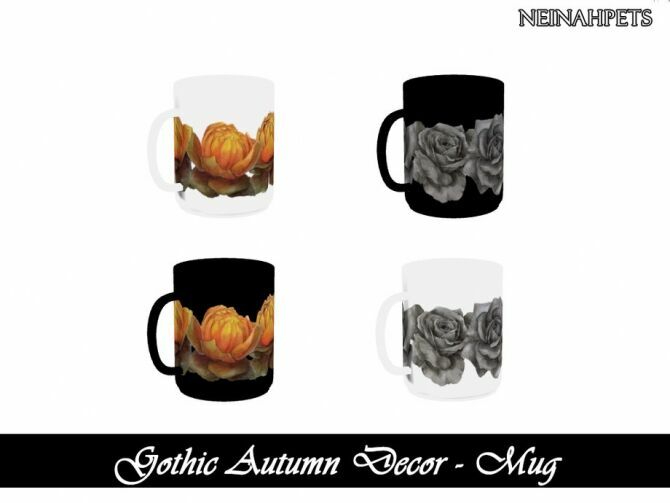Gothic Autumn Decor By Neinahpets 2 sims 4 cc gothic autumn decor by neinahpets 4