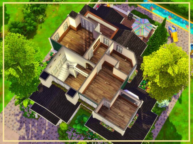 Green Family House By Simmer_Adelaina 3 sims 4 cc green family house by simmer adelaina 4