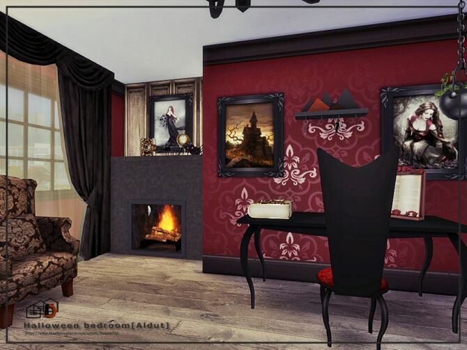 Halloween Bedroom By Danuta720 4 sims 4 cc halloween bedroom by danuta720 3
