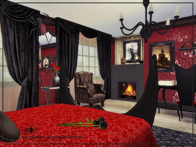 Halloween Bedroom By Danuta720 2 sims 4 cc halloween bedroom by danuta720 4