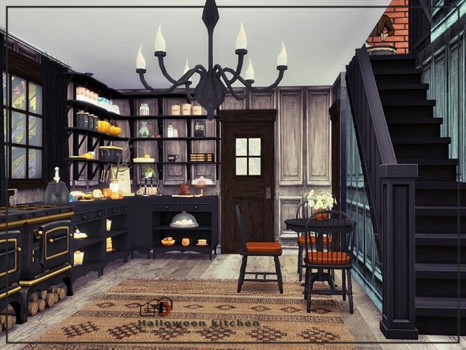 Halloween Kitchen By Danuta720 1 Halloween Kitchen By Danuta720 Sims 4 CC