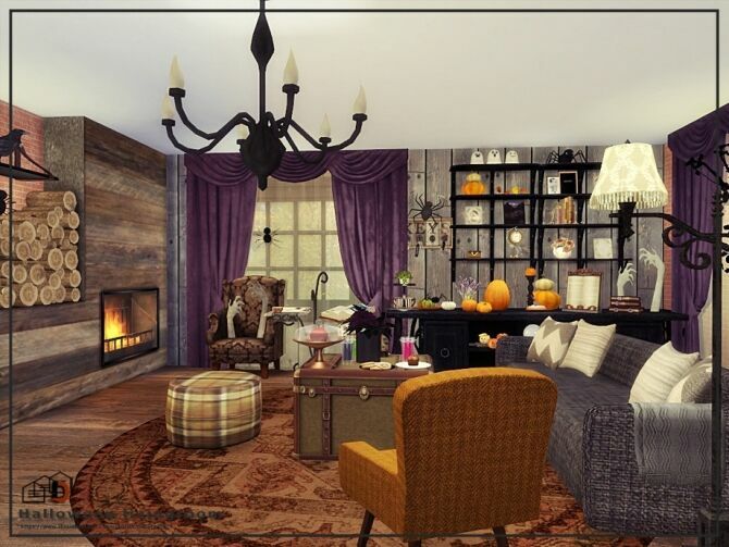 Halloween Livingroom By Danuta720 3 sims 4 cc halloween livingroom by danuta720 2