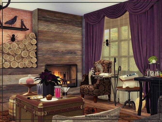 Halloween Livingroom By Danuta720 4 sims 4 cc halloween livingroom by danuta720 3